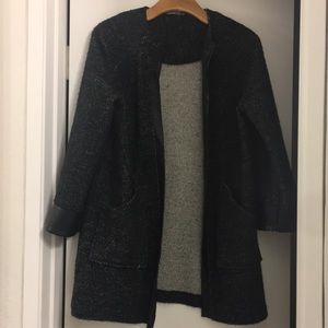 Black zara coat